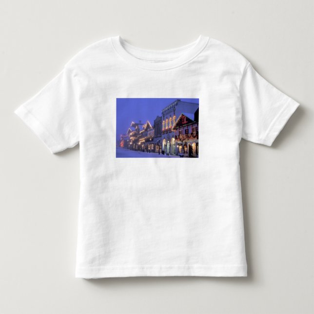 NA, USA, Washington, Leavenworth. Huvudgatan Tee (Framsida)