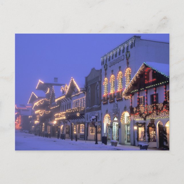 NA, USA, Washington, Leavenworth. Huvudgatan Vykort (Framsida)