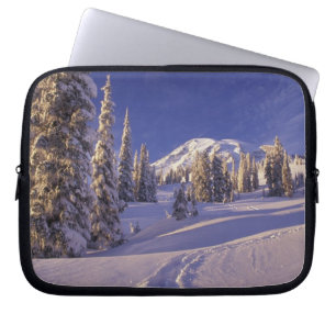 NA, USA, Washington, Mt. Rainier NP, Snöskor Laptop Sleeve