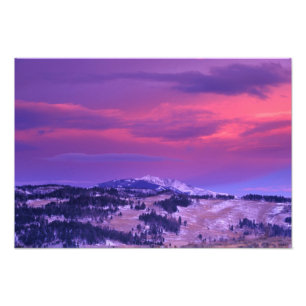 NA, USA, Wyoming, Yellowstone NP, Lamar Valley Fototryck