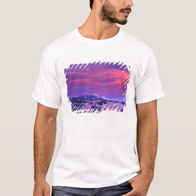 NA, USA, Wyoming, Yellowstone NP, Lamar Valley T-shirt (Framsida)