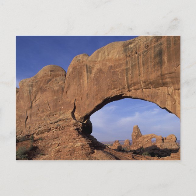 NA, Utah, Arches National Park. Dubbla Arch Vykort (Framsida)
