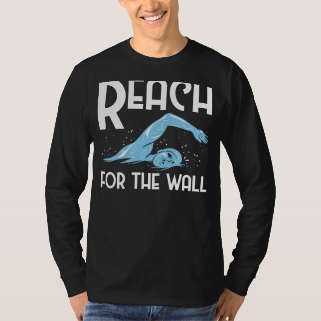 Nå Väggen Simning T Shirt (Framsida)