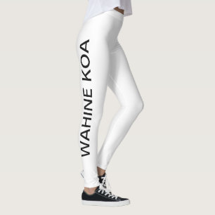 Na Wahine Koa Leggings (Svartvit)