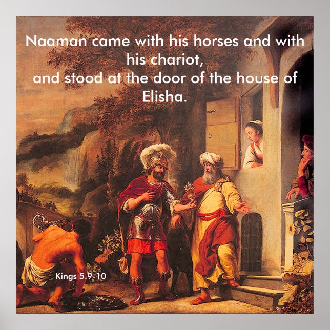 Naaman Healed by Elisha - Poster (Framsidan)