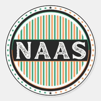 Naas City Pride Emblem – irländsk identitet Runt Klistermärke