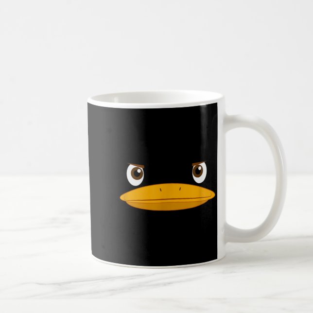Näbbdjur anknäbb ansikte Halloween kostym Present Kaffemugg (Höger)