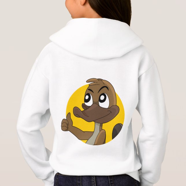 Näbbdjur ger tummen upp   t shirt (Baksida)
