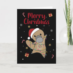 näbbdjur jul kort söta djur
