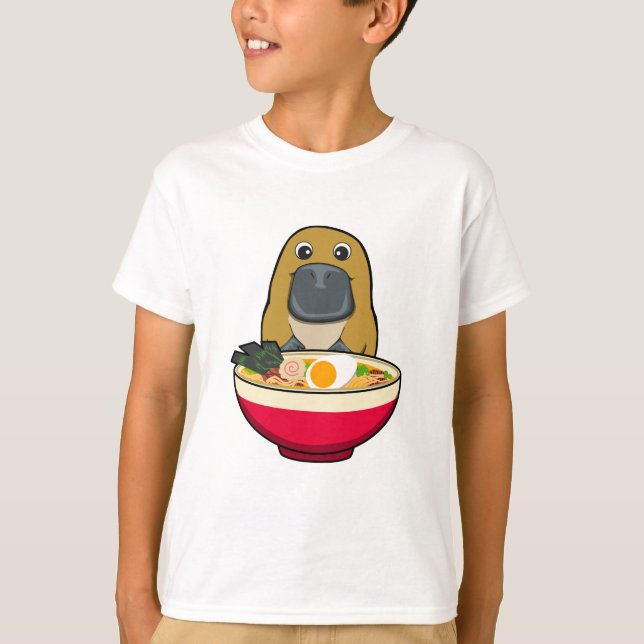 Näbbdjur och Ramen T Shirt (Framsida)
