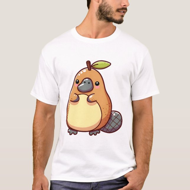Näbbdjur päron t shirt (Framsida)
