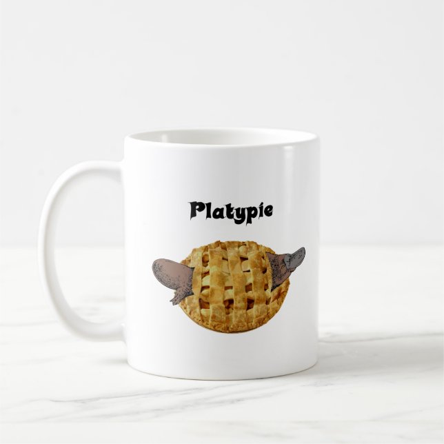 Näbbdjur/Platypie Kaffemugg (Vänster)