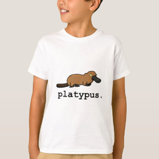 Näbbdjur tänder färger tee shirt