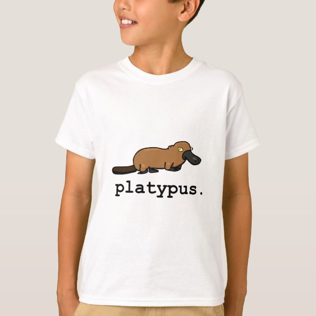 Näbbdjur tänder färger tee shirt (Framsida)