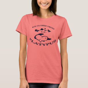 Näbbdjurdam utslagsplats för Ringer - blått T-shirt