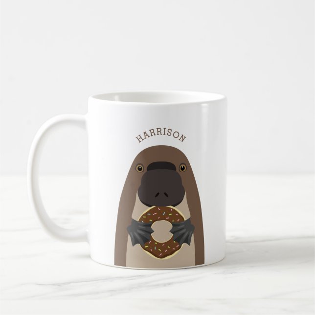 Näbbdjursmuggar Kaffemugg (Vänster)