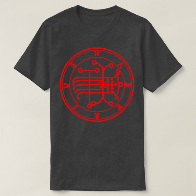 Naberius Sigil Teacher Arts and Science Red T Shirt (Design framsida)