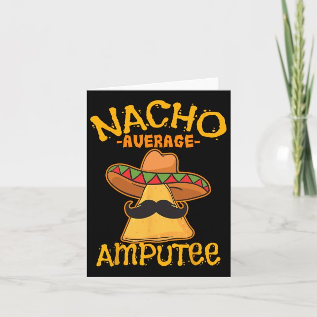 Nacho Average Amputee Mexican Amputation Cinco De Kort (Framsida)