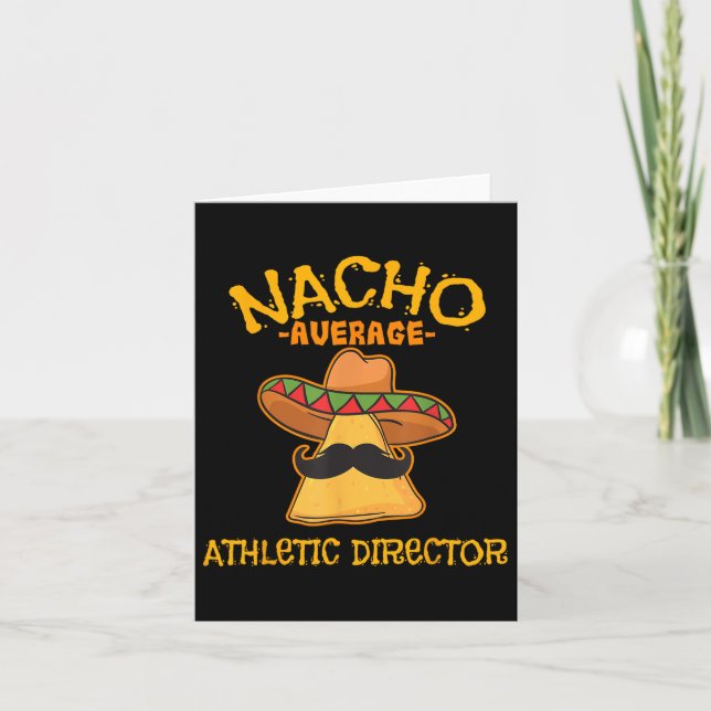 Nacho Average Athletic Director Cinco De Mayo Fies Kort (Framsida)