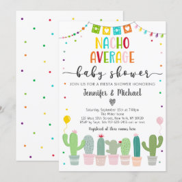 Nacho Average Baby Shower Cactus Fiesta Inbjudningar