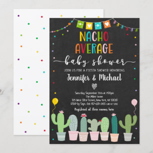 Nacho Average Baby Shower Fiesta Inbjudningar