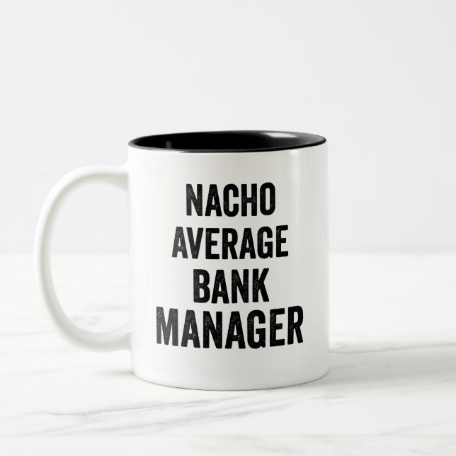 Nacho Average Bank Manager Två-Tonad Mugg (Vänster)