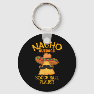 Nacho Average Bocce Boll Player Cinco De Mayo Mexi Nyckelring