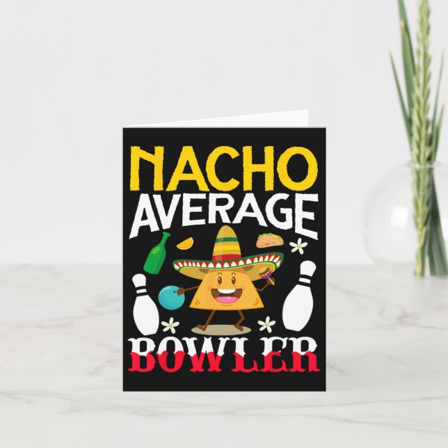 Nacho Average Bowlareare Cinco De Mayo Bowling Mex Kort (Framsida)