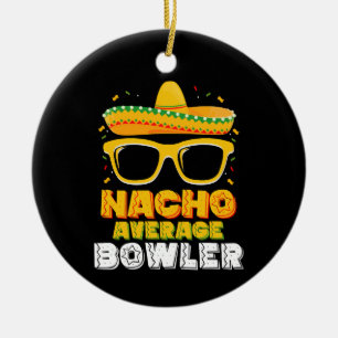 Nacho Average Bowler Cinco De MayoNacho Average Bo Julgransprydnad Keramik