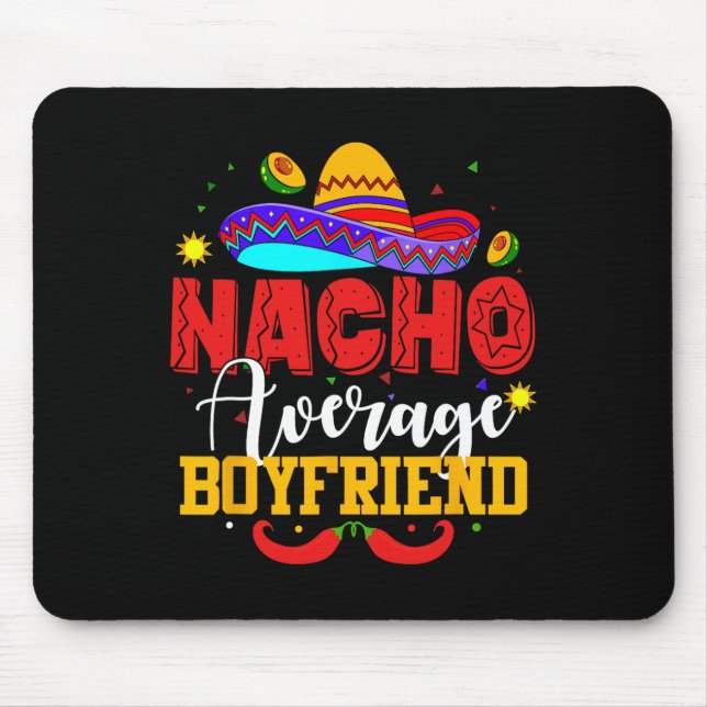 Nacho Average Boykompis Funny Mexican Cinco De May Musmatta (Framsidan)