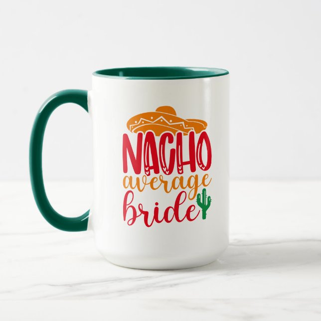 Nacho Average Bride Spansk Funny Bröllop Namn Mugg (Vänster)