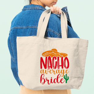 Nacho Average Bride spansk sombrero rolig bröllop Jumbo Tygkasse