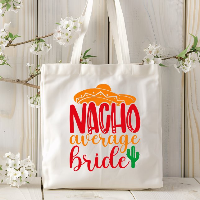Nacho Average Bride spanska sombrero rolig bröllop Tygkasse (Skapare uppladdad)