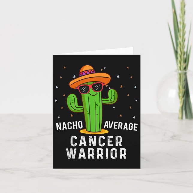 Nacho Average Cancer Warrior Cinco De Mayo Fiesta Kort (Framsida)