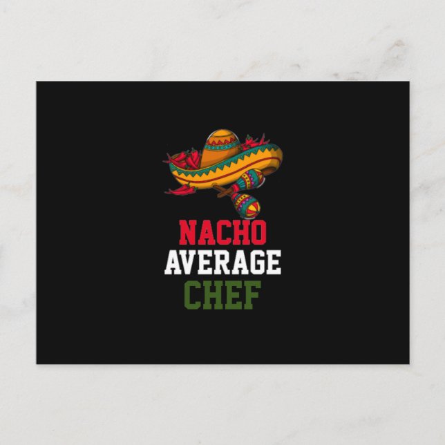 Nacho Average Chef Vykort (Framsida)