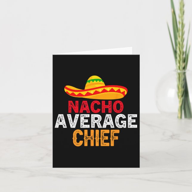 Nacho Average Chief Fars dag Mexican Matching F Kort (Framsida)