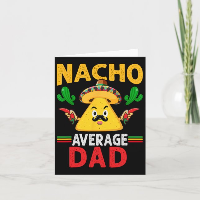 Nacho Average Dad Cinco De Mayo  Kort (Framsida)