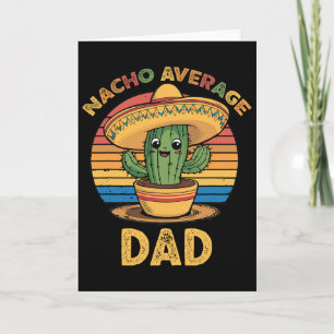 Nacho Average Dad Matchande Mexikansk Cinco De May Kort
