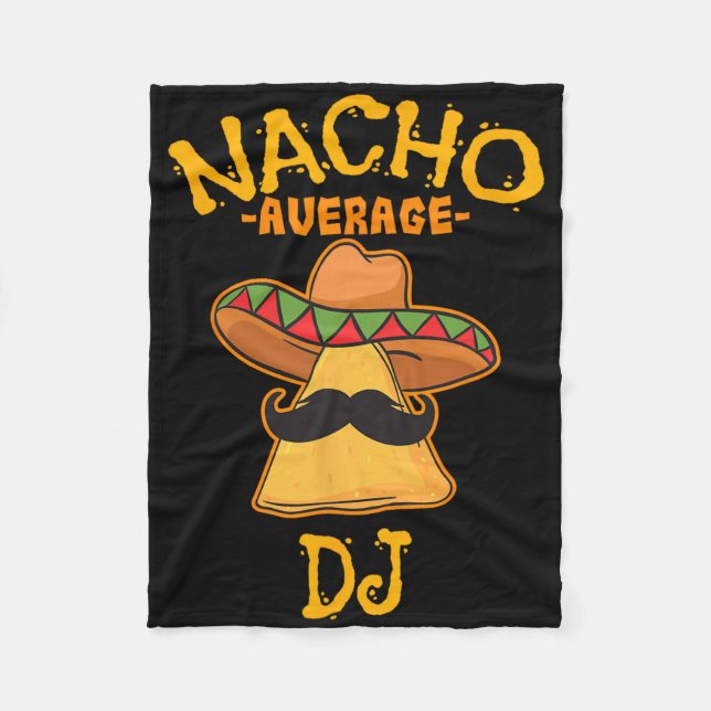 Nacho Average dj cinco De Mayo Fiesta Mexican Part Fleecefilt (Framsidan)
