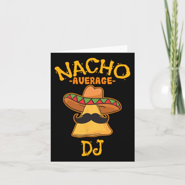 Nacho Average dj cinco De Mayo Fiesta Mexican Part Kort (Framsida)