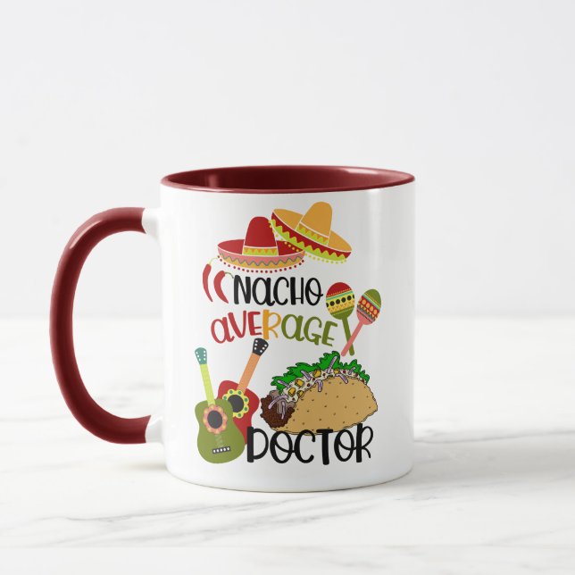 Nacho Average Doctor Sydvästlig skämt-te-mugg Mugg (Vänster)