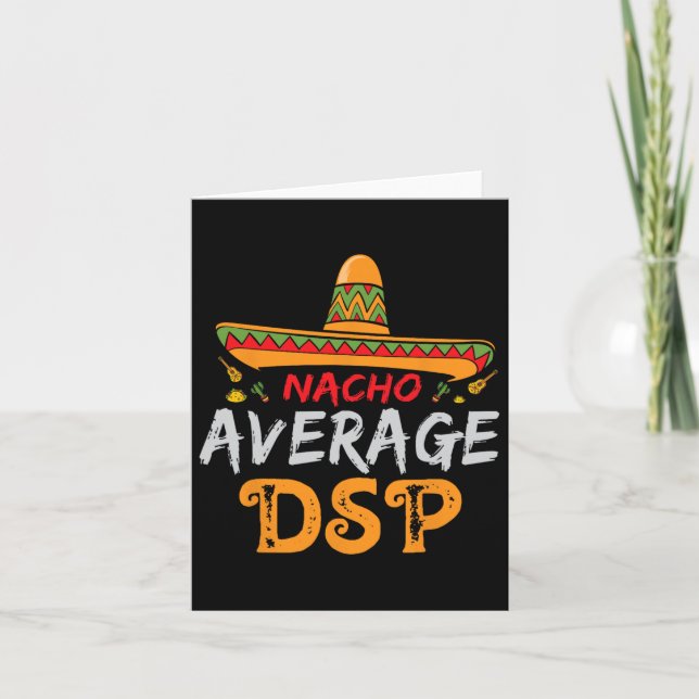 Nacho Average Dsp Direkt Supportpersonal Cinco De  Kort (Framsida)