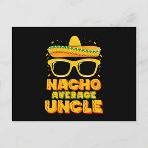 Nacho Average farbror Cinco De Mayo Matching Famil Vykort