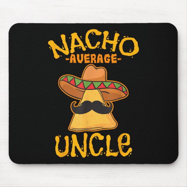 Nacho Average farbror Cinco De Mayo Sombrero Mexic Musmatta (Framsidan)