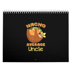 Nacho Average farbror Nacho Day Funny Taco Sloth Kalender