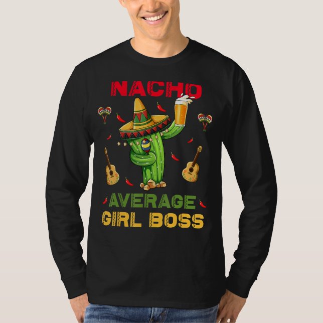 Nacho Average Girl Chef Cinco De Mayo Mexican Part T Shirt (Framsida)