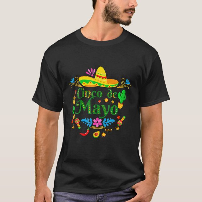 Nacho Average Grandson Cute Cinco De Mayo Mexican T Shirt (Framsida)