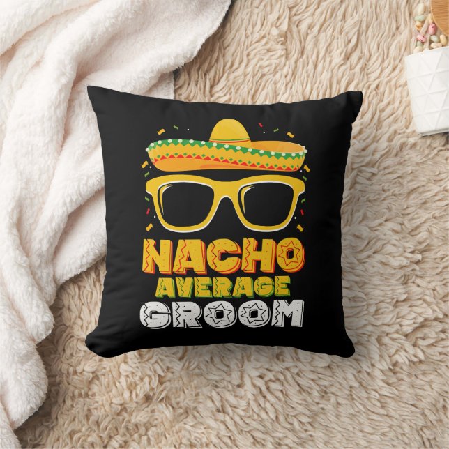 Nacho Average Groom Bröllop Cinco de Mayo Kudde (Filt)