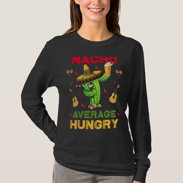 Nacho Average Hungrigare Cinco De Mayo Mexican Par T Shirt (Framsida)