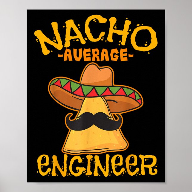 Nacho Average Ingenjör Engineering Professence Cin Poster (Framsidan)